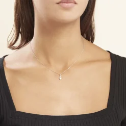 Histoire d'Or Collier Or Blanc Alethea Diamants Synthétiques