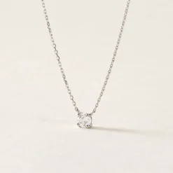 Histoire d'Or Collier Or Blanc Aphrodite Diamant