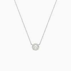 Histoire d'Or Collier Or Blanc Cadence Diamants