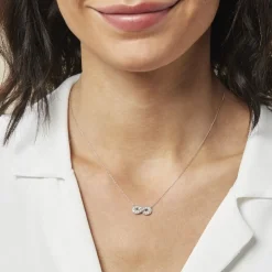 Histoire d'Or Collier Or Blanc Chlotildane Diamants