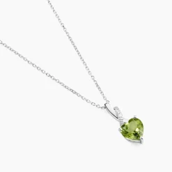 Collier Or Blanc Clothilde Péridot-Histoire d'Or Sale