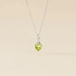 Collier Or Blanc Clothilde Péridot-Histoire d'Or Sale