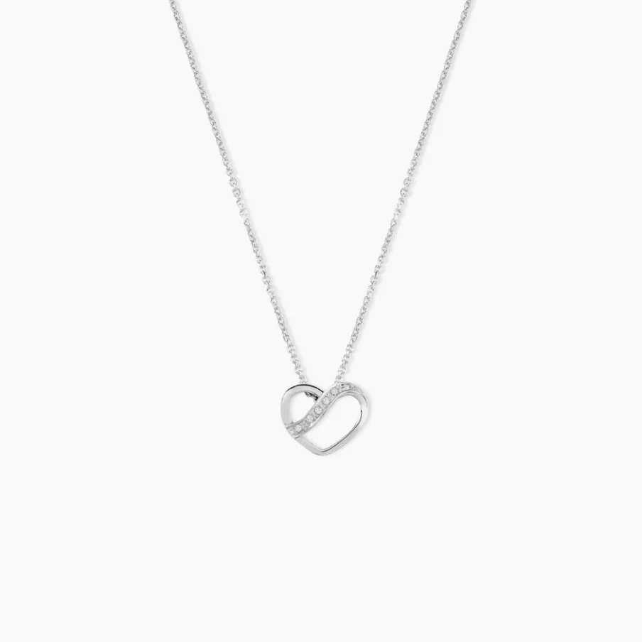 Histoire d'Or Collier Or Blanc Juliane Diamants