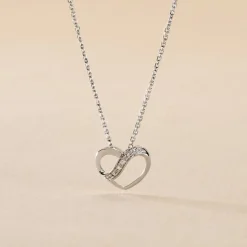 Histoire d'Or Collier Or Blanc Juliane Diamants