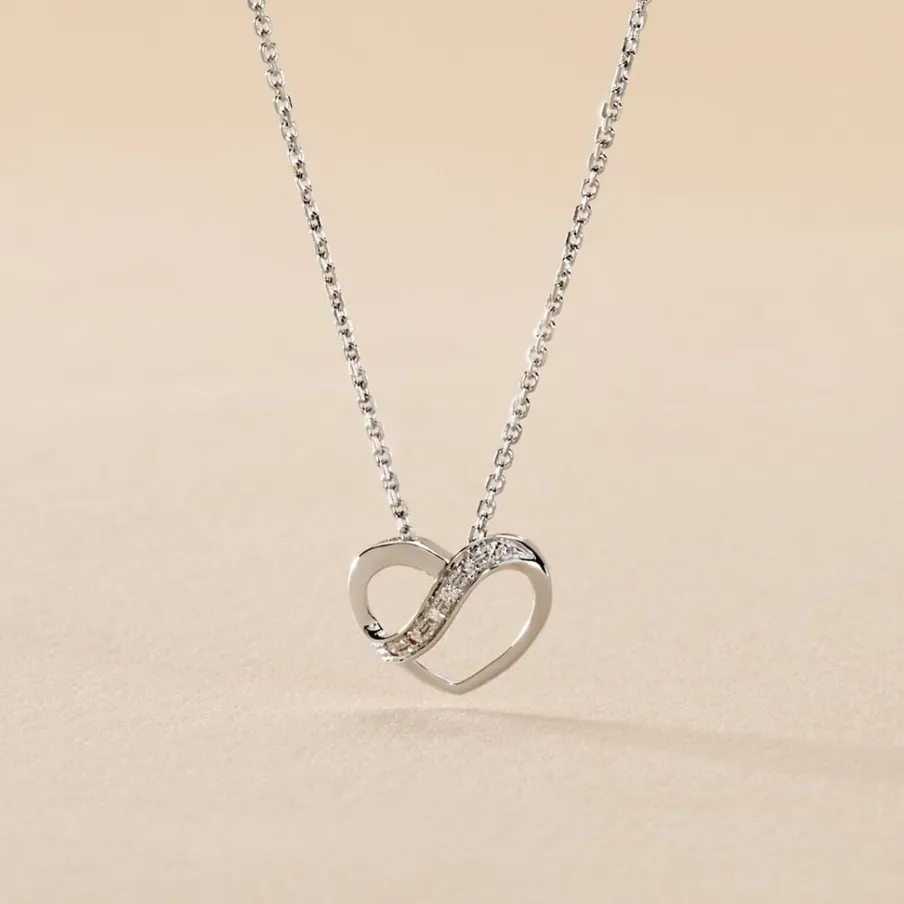 Histoire d'Or Collier Or Blanc Juliane Diamants