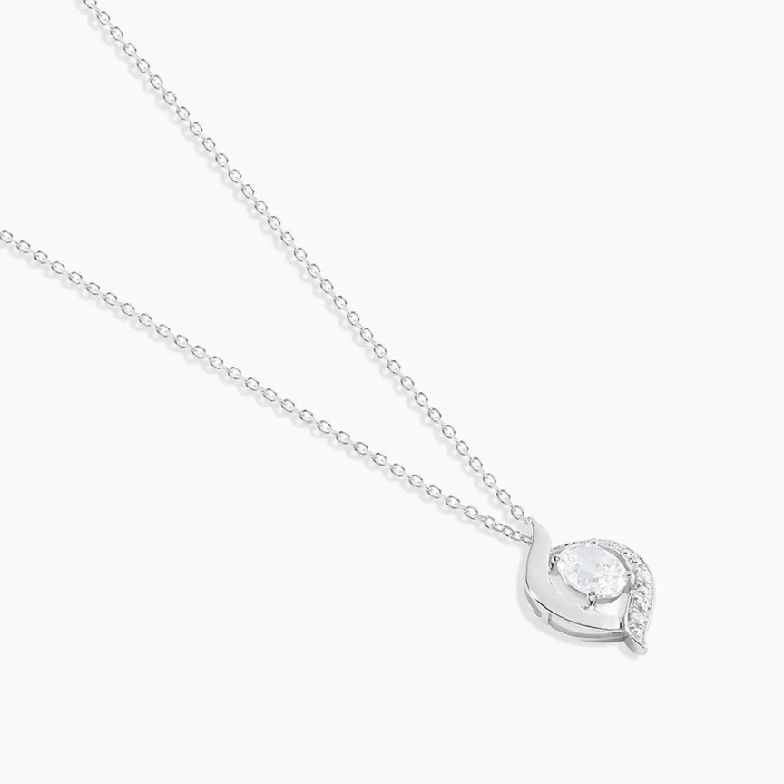 Collier Or Blanc Lydia Oxydes De Zirconium-Histoire d'Or Sale