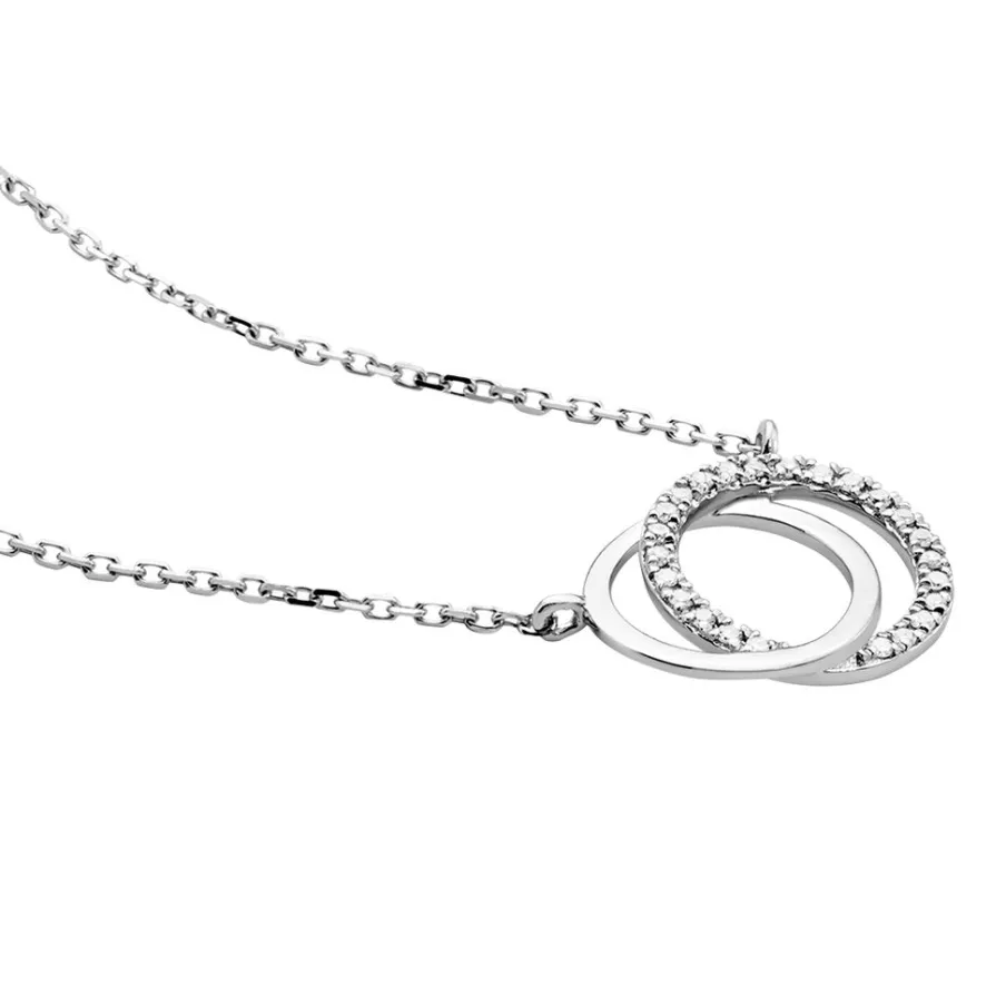 Histoire d'Or Collier Or Blanc Tresha Diamants