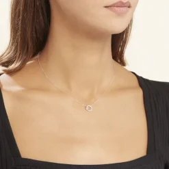 Histoire d'Or Collier Or Blanc Tresha Diamants