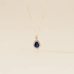 Histoire d'Or Collier Or Jaune Angelika Saphir