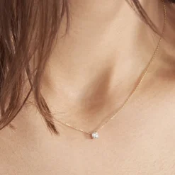 Collier Or Jaune Aphrodite Diamant Synthetique-Histoire d'Or Online