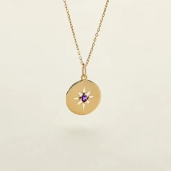 Histoire d'Or Collier Or Jaune Evening Star Amethyste
