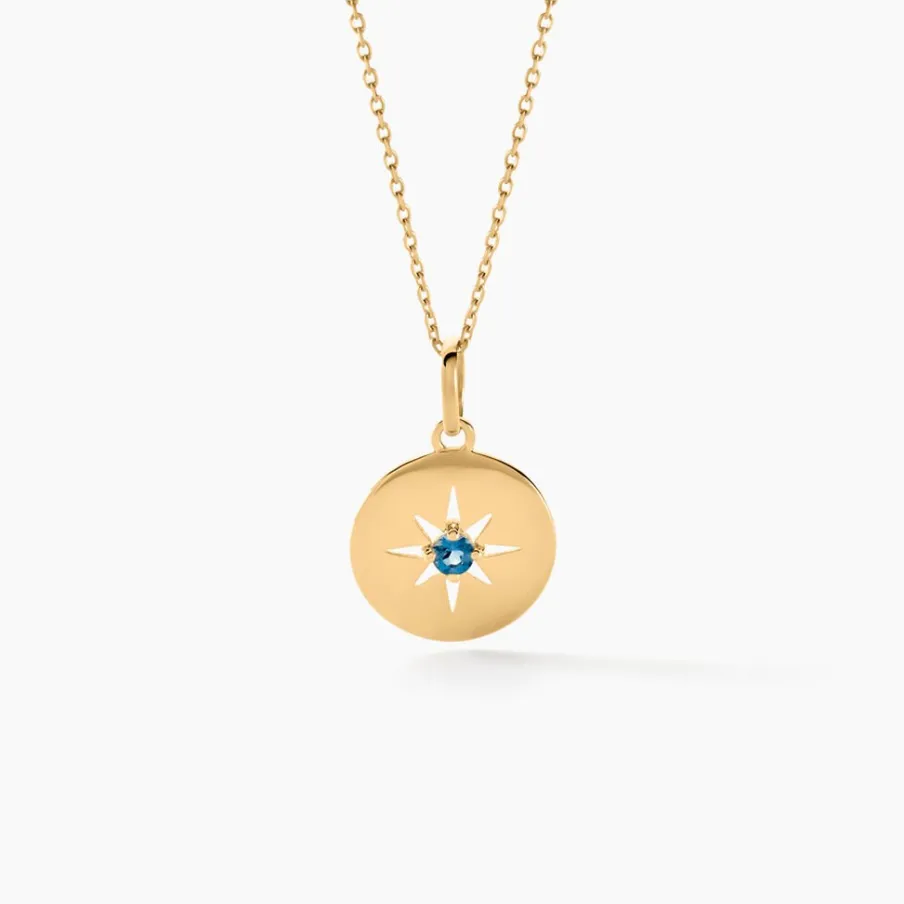 Histoire d'Or Collier Or Jaune Evening Star Topaze Bleu London