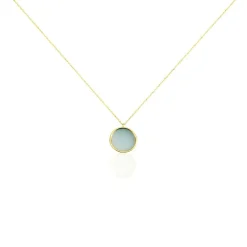 Histoire d'Or Collier Or Jaune Florica Amazonite