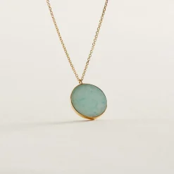 Histoire d'Or Collier Or Jaune Florica Amazonite