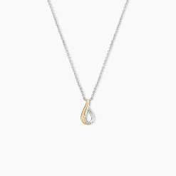 Histoire d'Or Collier Or Jaune Oxyde De Zirconium