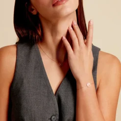 Histoire d'Or Collier Or Jaune Sweet Rosace Oxyde De Zirconium