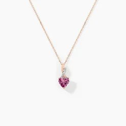 Collier Or Rose Clothilde Rhodolite-Histoire d'Or New