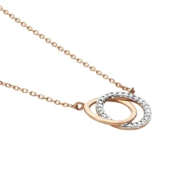 Histoire d'Or Collier Or Rose Tresha Diamants