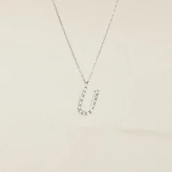 Histoire d'Or Collier Oran Or Blanc Diamant