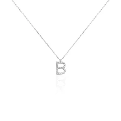 Histoire d'Or Collier Oran Or Blanc Diamant
