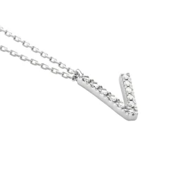 Histoire d'Or Collier Oran Or Blanc Diamant