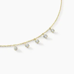 Histoire d'Or Collier Orlando Or Jaune Diamant Synthétique