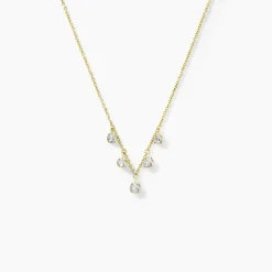 Histoire d'Or Collier Orlando Or Jaune Diamant Synthétique