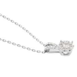 Histoire d'Or Collier Orphee Or Blanc Diamant