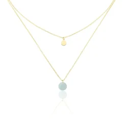 Collier Pampilles Colorées Or Jaune Amazonite-Histoire d'Or Sale