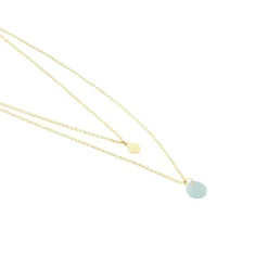 Collier Pampilles Colorées Or Jaune Amazonite-Histoire d'Or Sale