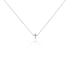 Histoire d'Or Collier Peyton Argent Blanc