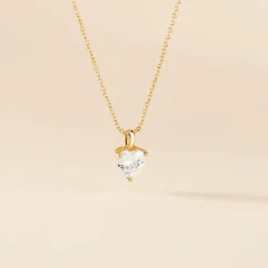 Histoire d'Or Collier Plaqué Or Caner Oxydes De Zirconium