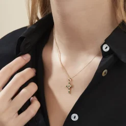 Histoire d'Or Collier Plaqué Or Gaea Pierre Synthétique