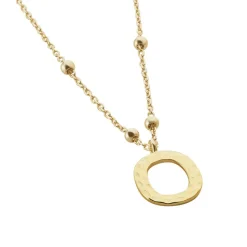 Histoire d'Or Collier Plaqué Or Jaune Lettra