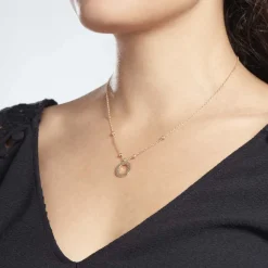 Histoire d'Or Collier Plaqué Or Jaune Lettra