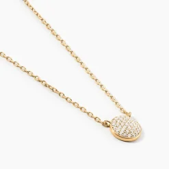 Histoire d'Or Collier Plaqué Or Larraso Oxydes De Zirconium