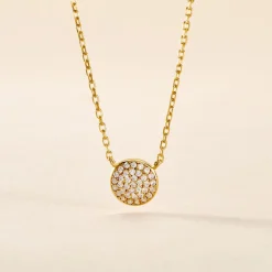 Histoire d'Or Collier Plaqué Or Larraso Oxydes De Zirconium