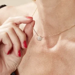 Histoire d'Or Collier Plaqué Or Larraso Oxydes De Zirconium