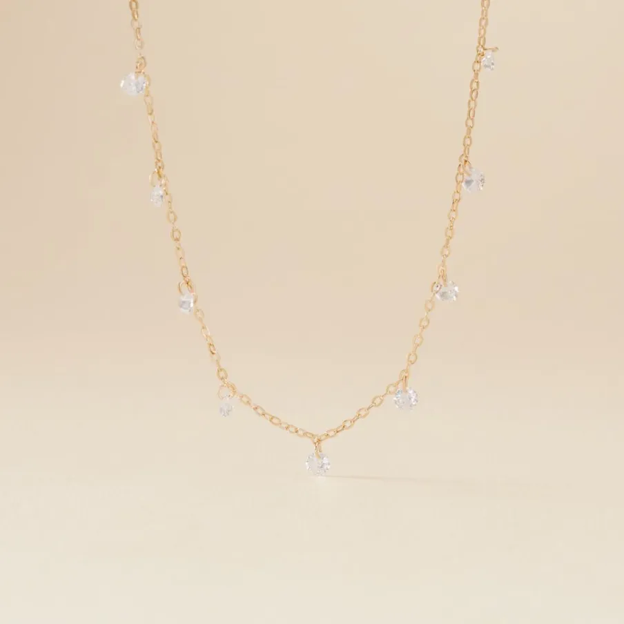 Histoire d'Or Collier Plaqué Or Oxydes De Zirconium