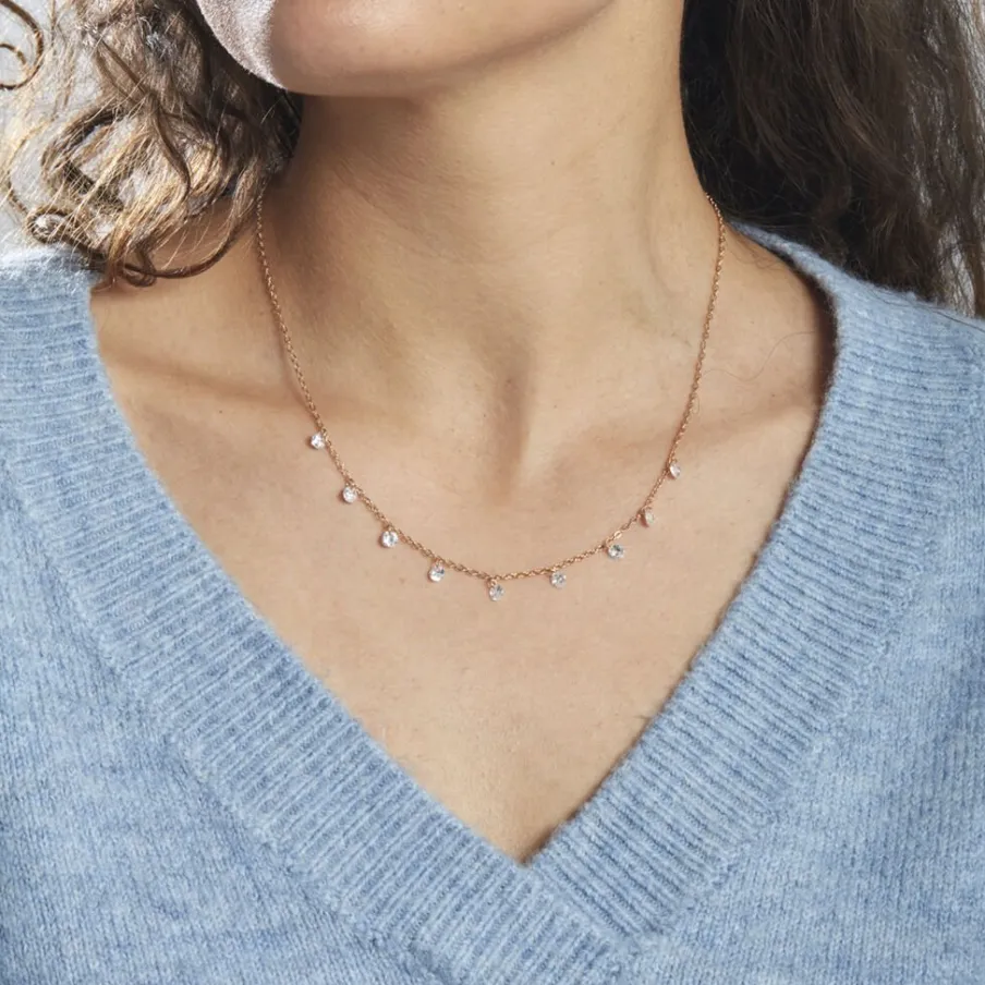 Histoire d'Or Collier Plaqué Or Oxydes De Zirconium