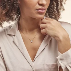 Histoire d'Or Collier Plaqué Or Radbod Pierre Artificielle Oxydes De Zirconium