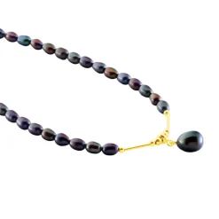 Histoire d'Or Collier Poire Or Jaune Perle De Culture