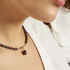 Histoire d'Or Collier Poire Or Jaune Perle De Culture