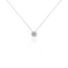Histoire d'Or Collier Priscillya Or Blanc Amethyste Et Oxyde De Zirconium