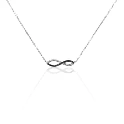 Histoire d'Or Collier Prudentia Argent Blanc Oxyde De Zirconium
