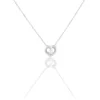 Histoire d'Or Collier Purete Or Blanc Diamant