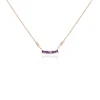 Histoire d'Or Collier Purple Mood Argent Rose Oxyde De Zirconium