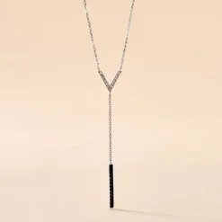 Histoire d'Or Collier Rachel Or Blanc Diamant