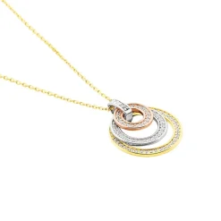 Histoire d'Or Collier Rama Or Tricolore Oxyde De Zirconium