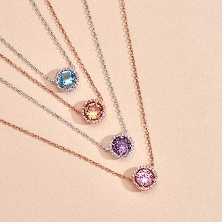 Histoire d'Or Collier Rio Copacabana Argent Rose Oxyde De Zirconium